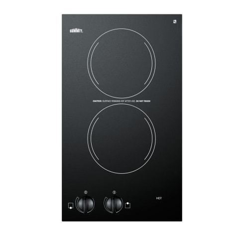 Summit 12" Radiant Cooktop, Black